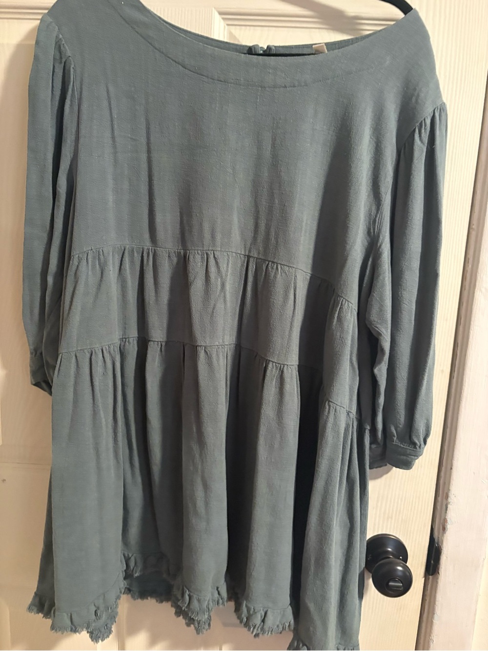 Umgee Sage Green Tiered Tunic Top